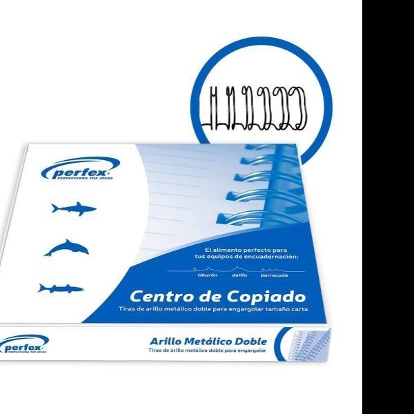 ARILLO METALICO CTA 38 NEGRO PERFEX CAJA C90 PZAS